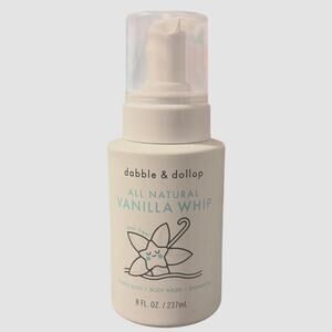 Dabble & Dollop Vanilla Whip 3-in-1 Bubble Bath Body Wash Shampoo New